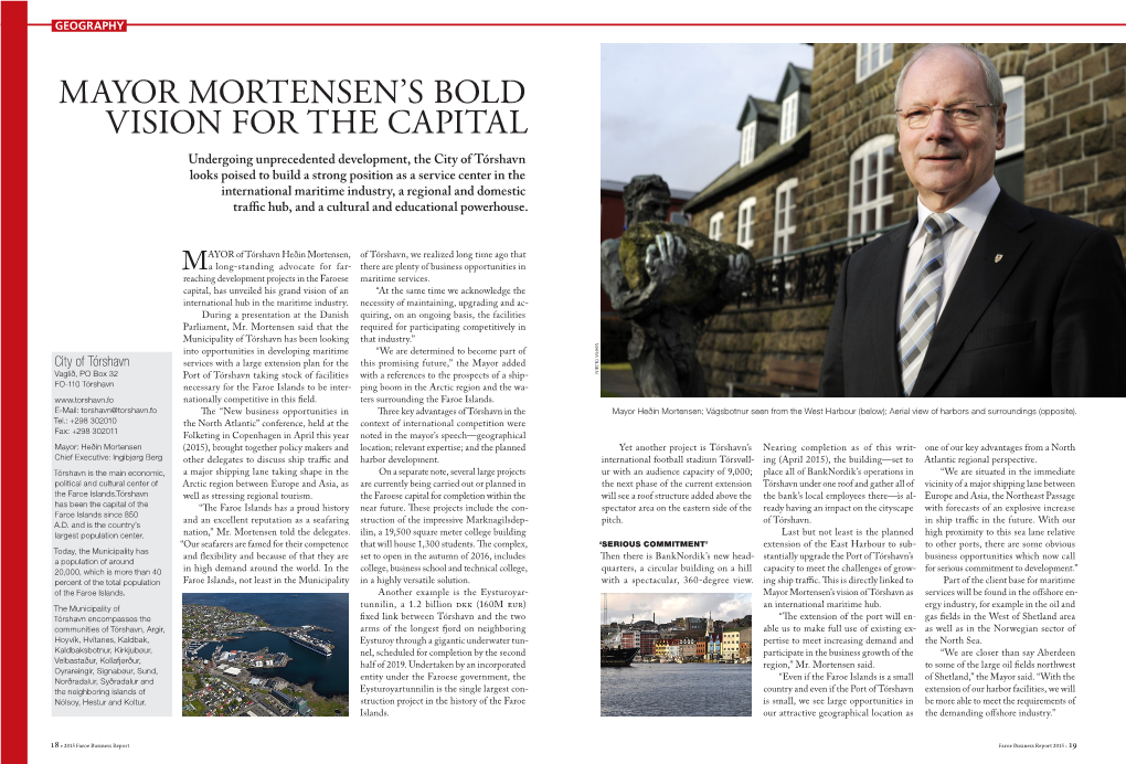 Mayor Mortensen's Bold Vision for the Capital