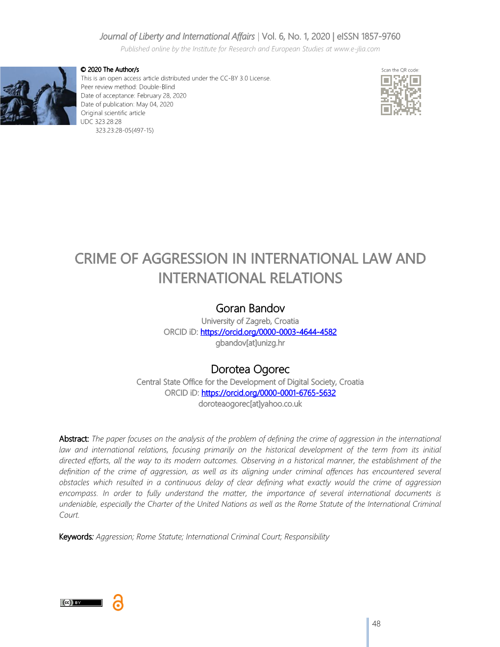 Crime of Aggression in International Law and International Relations