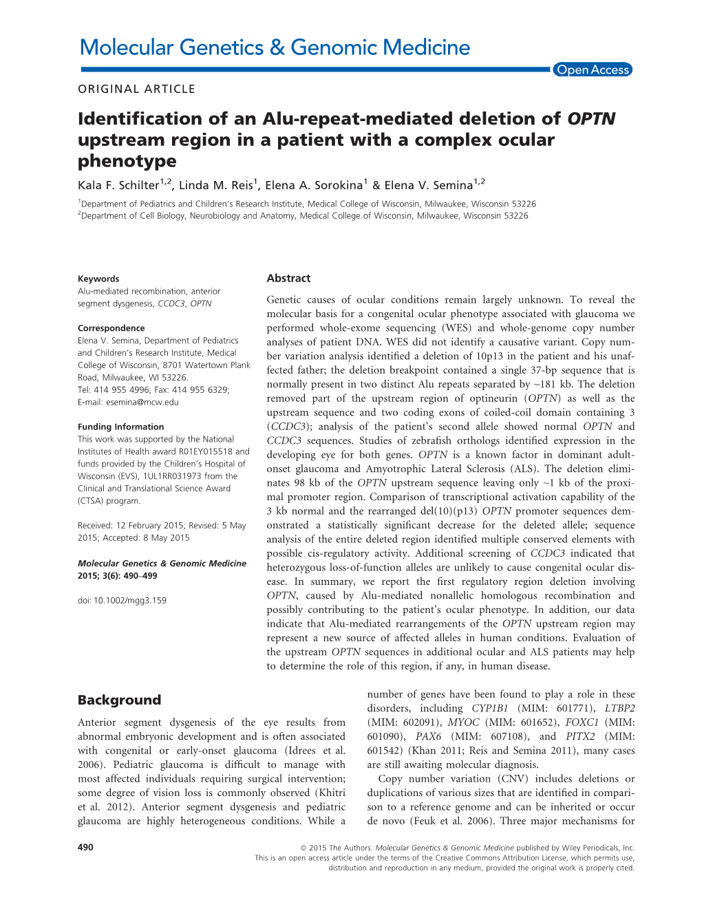 Identification of an Alu-Repeat-Mediated Deletion Of