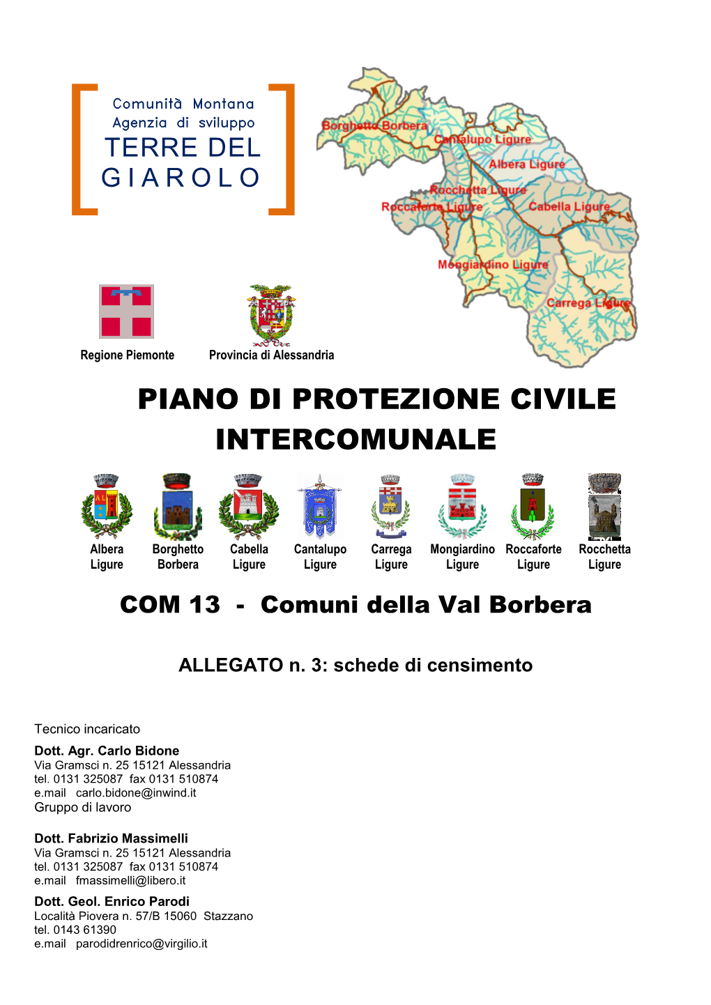 Piano Di Protezione Civile Intercomunale