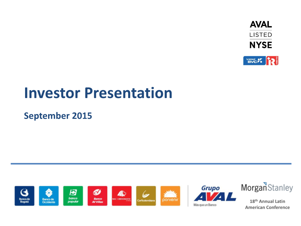 Presentation September 2015