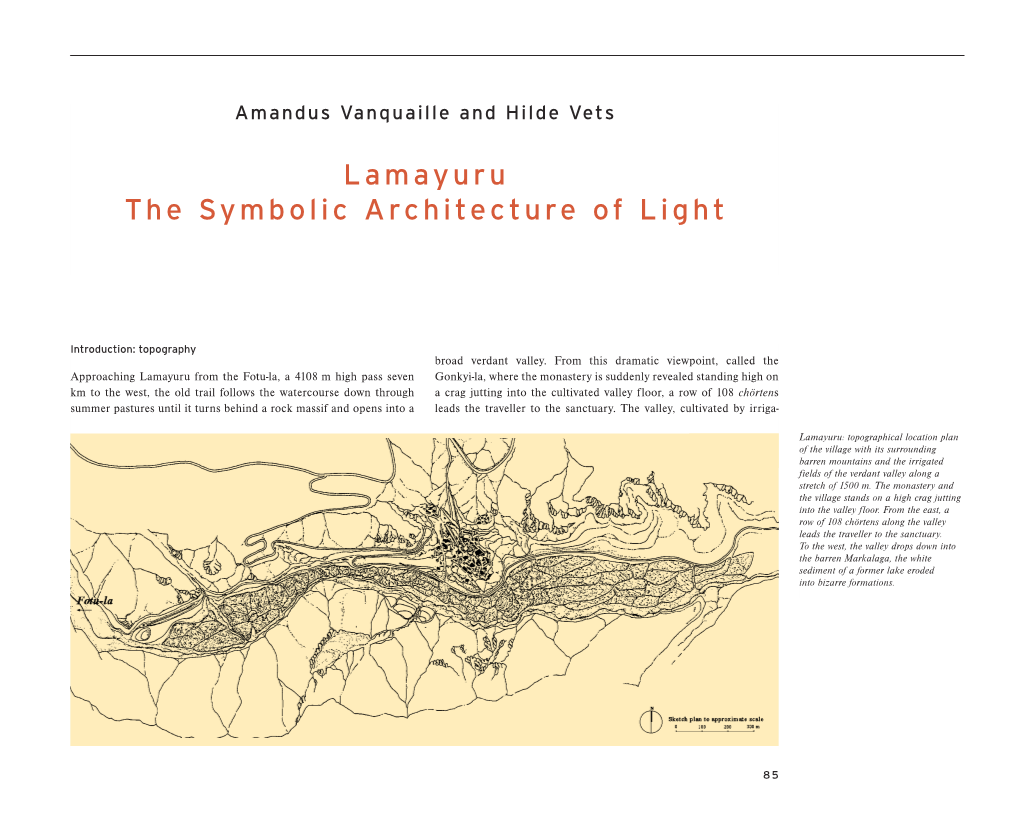 Lamayuru the Symbolic Architecture of Light