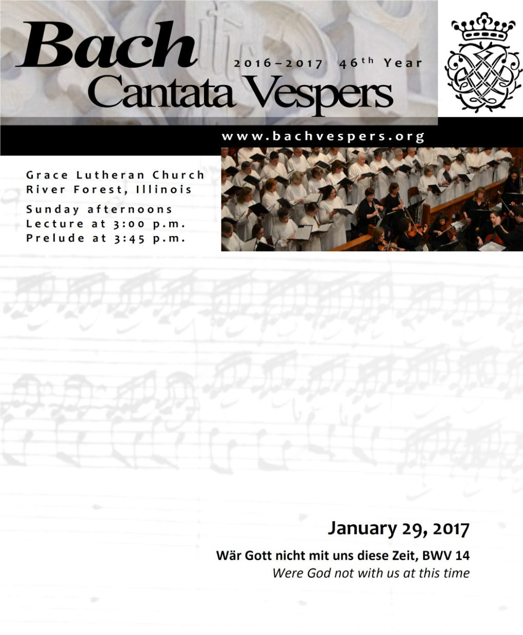 January 29 Cantata Bulletin