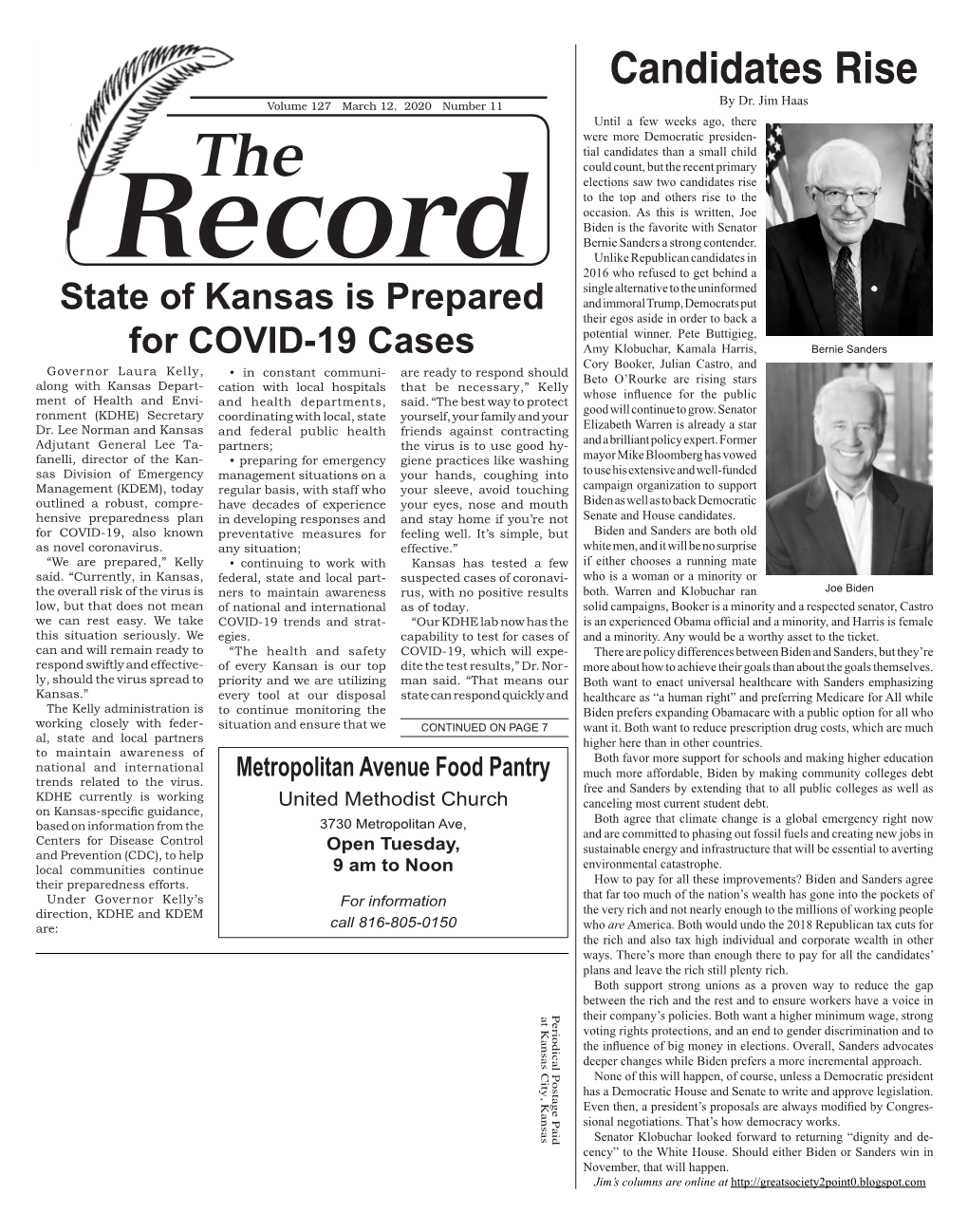 The Record – March 12, 2020