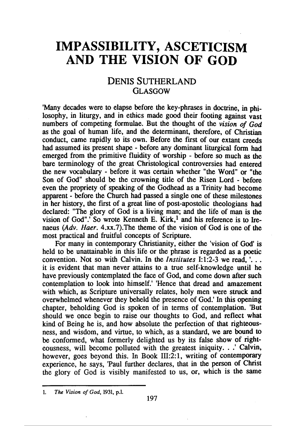 Denis Sutherland, 