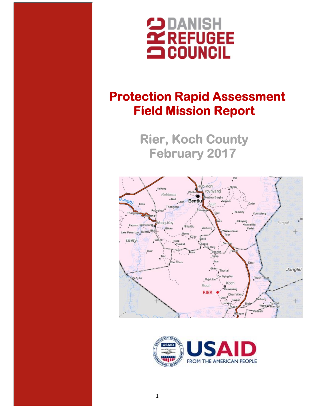 Protection Rapid Assessment Field Mission Report Rier, Koch County