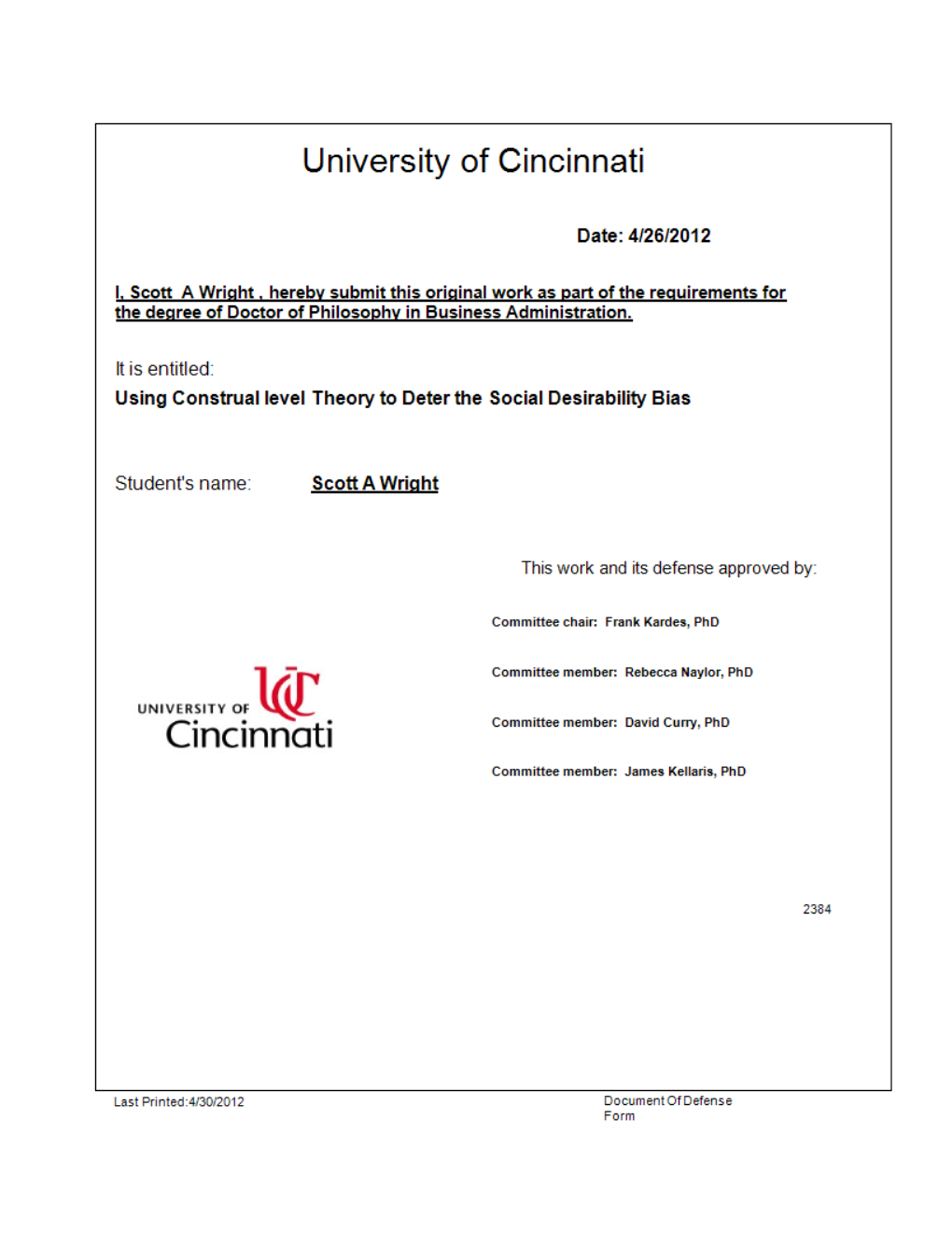 Using Construal Level Theory to Deter the Social Desirability Bias