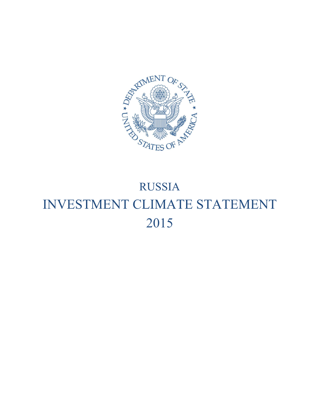 Investment Climate Statement 2015