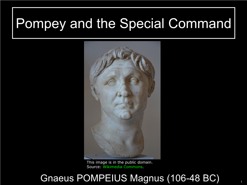 Pompey and the Special Command