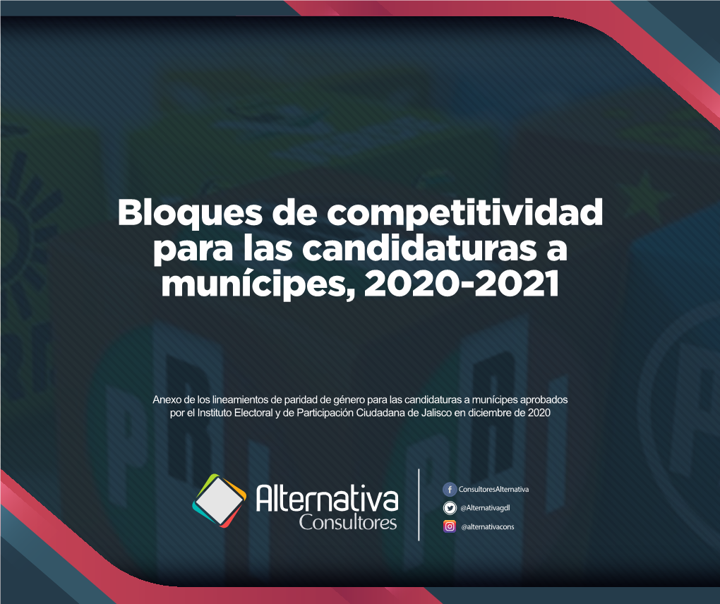 Bloques De Competitividad Para Las Candidaturas a Munícipes, 2020-2021