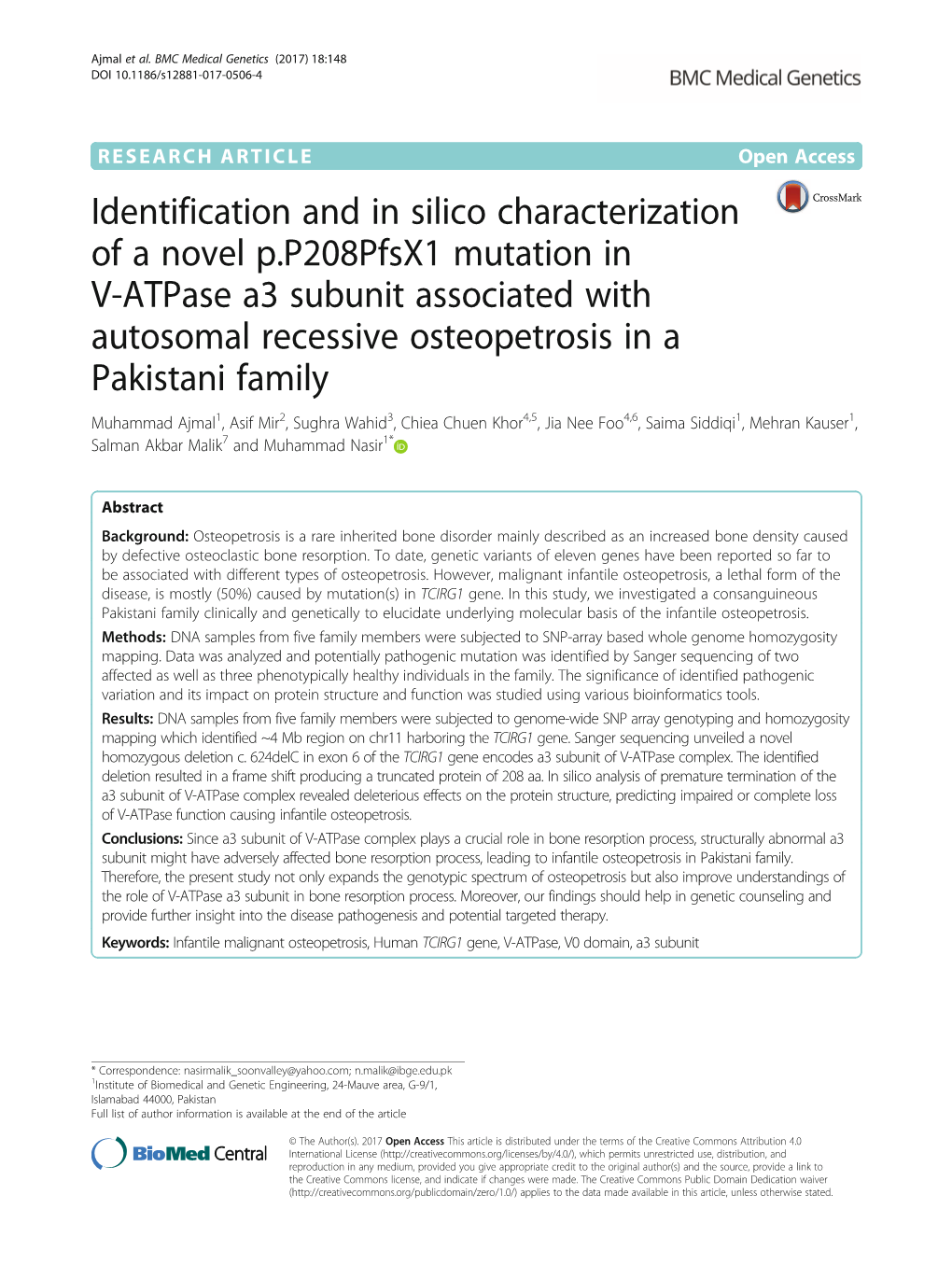 Identification and in Silico Characterization of a Novel P