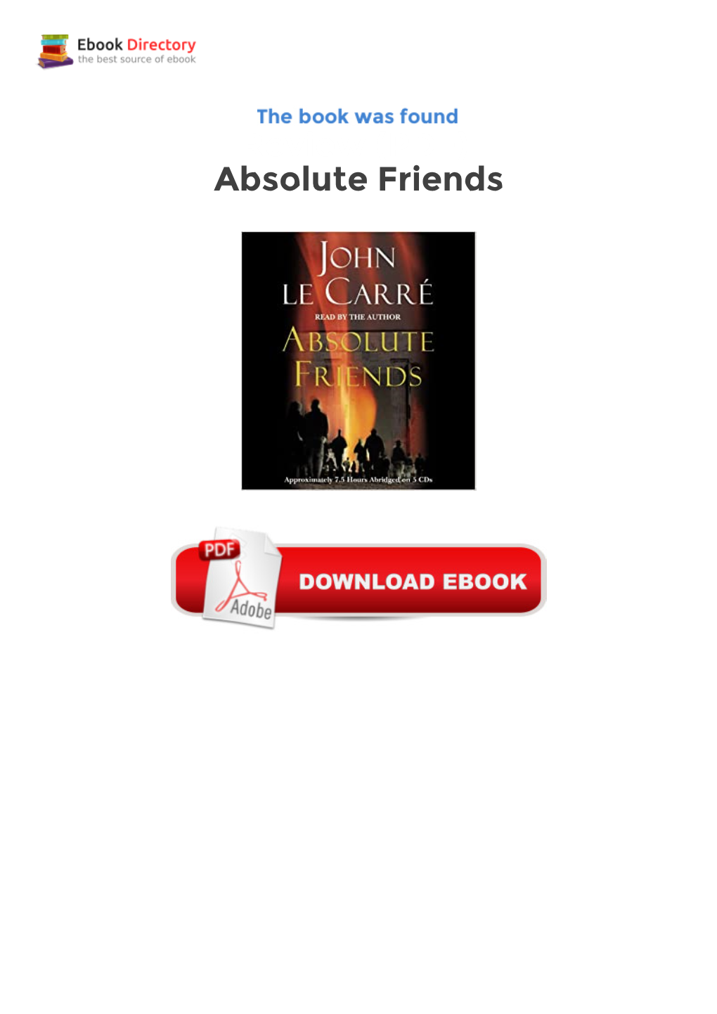 Review (PDF) Absolute Friends