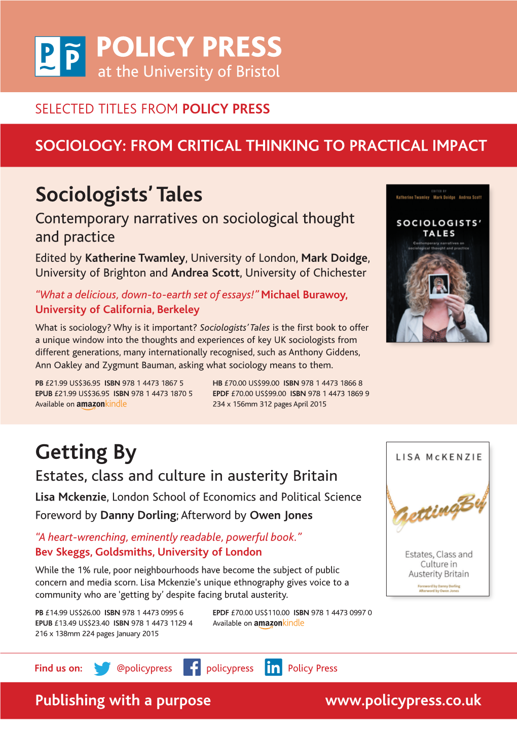 Sociologists' Tales Getting By