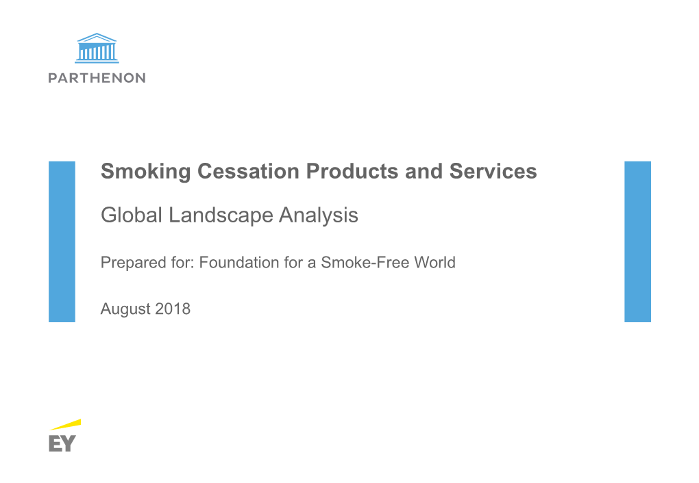 Smoking Cessation Landscape Analysis