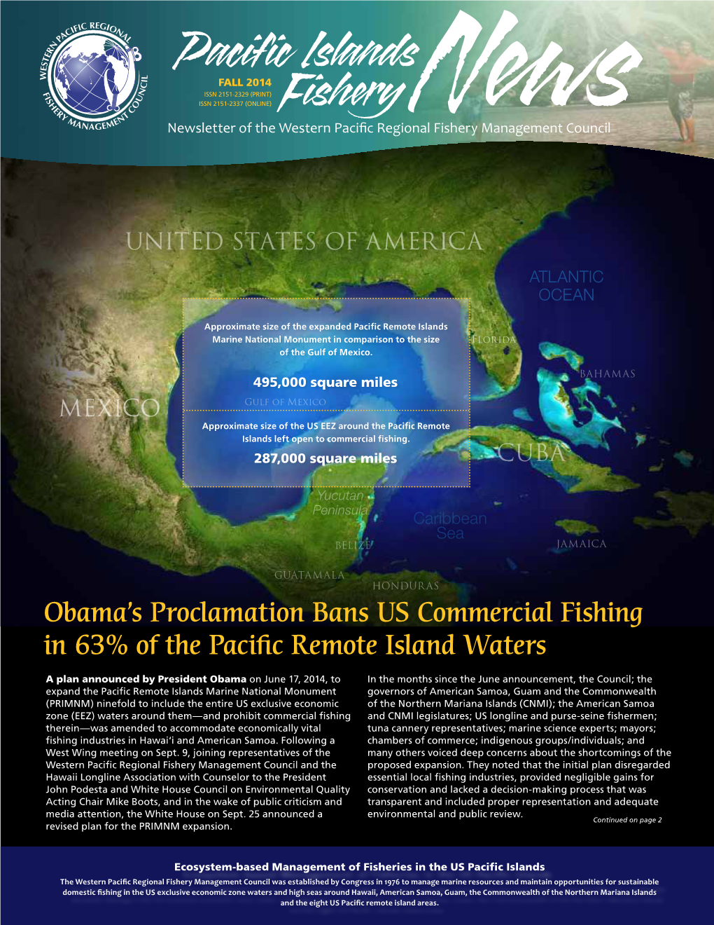 Obama's Proclamation Bans US Commercial Fishing in 63% of The