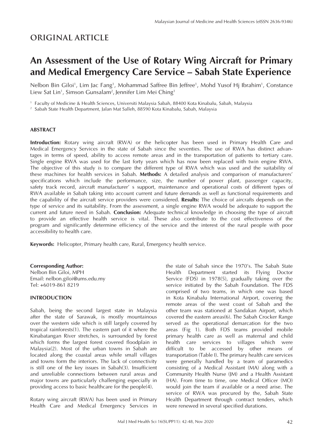 An Assessment of the Use of Rotary Wing Aircraft for Primary And