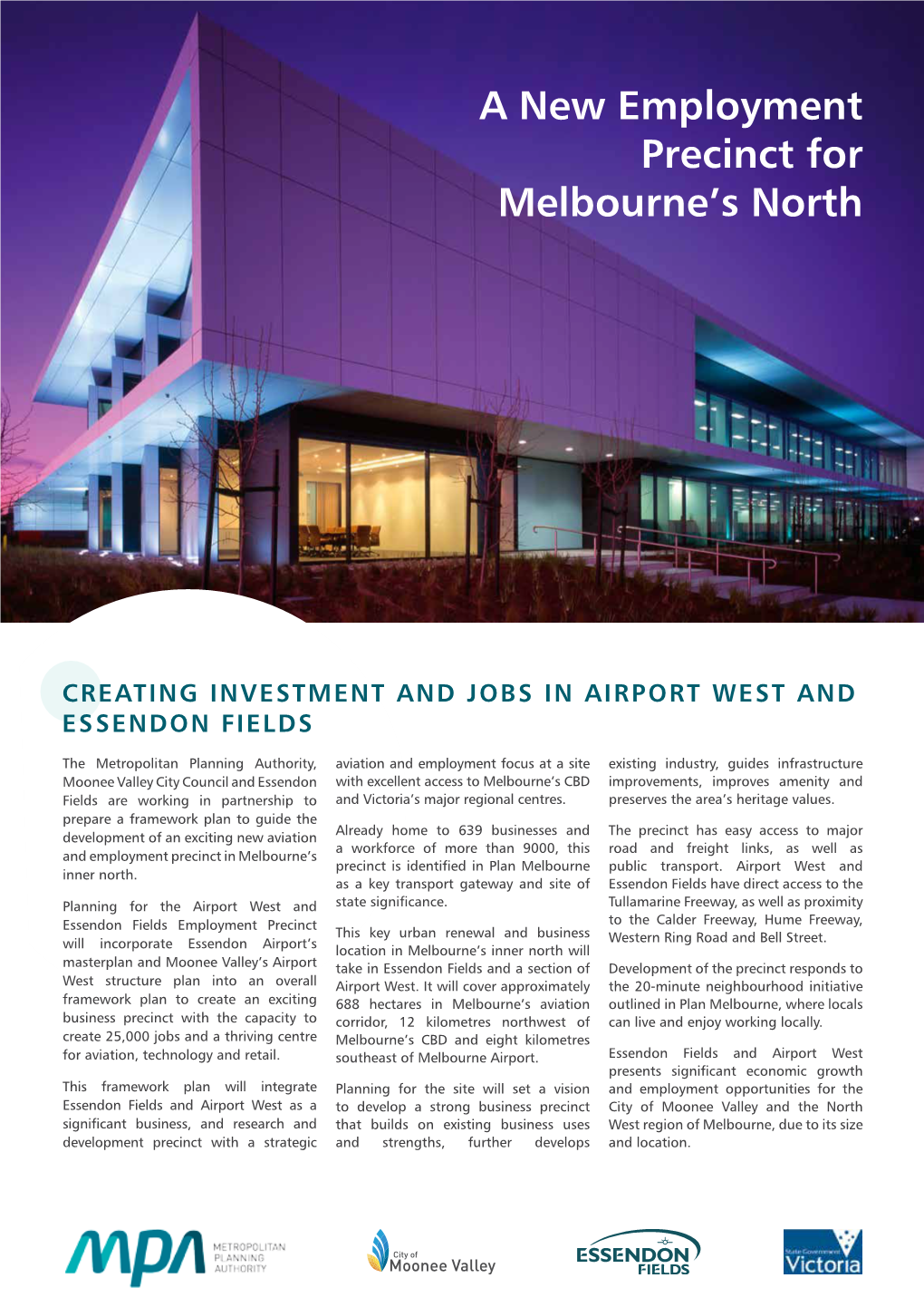 A New Employment Precinct for Melbourne's North