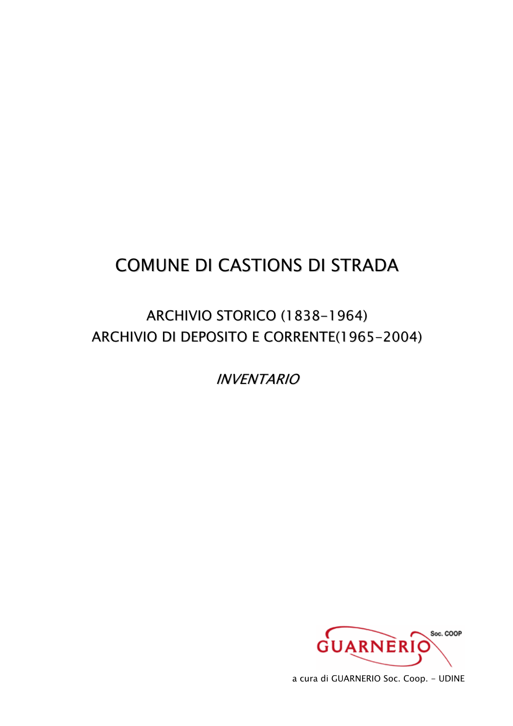 Comune Di Castions Di Strada