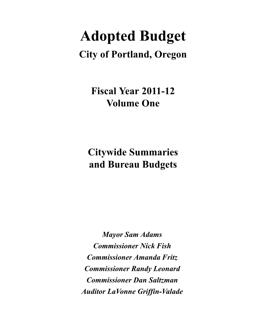 Download PDF File Adopted Budget Volume 1