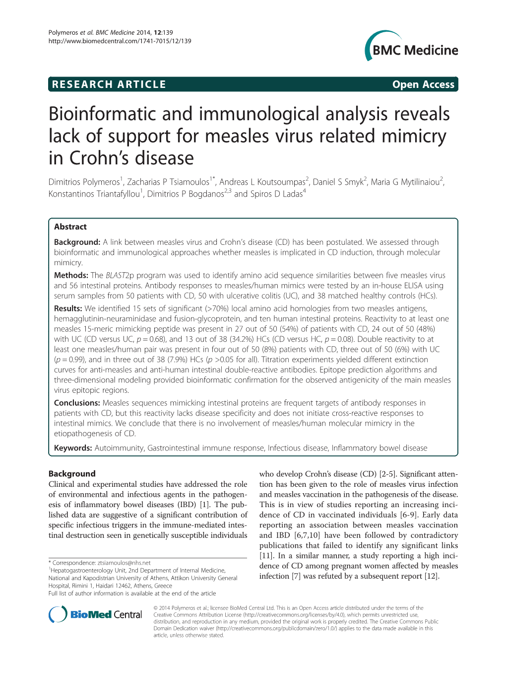 Bioinformatic and Immunological Analysis Reveals Lack of Support For