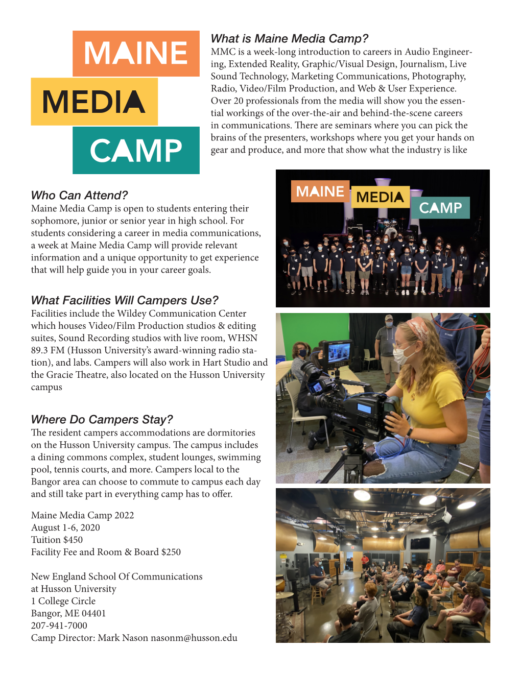 What Is Maine Media Camp? Who Can Attend? Where Do Campers