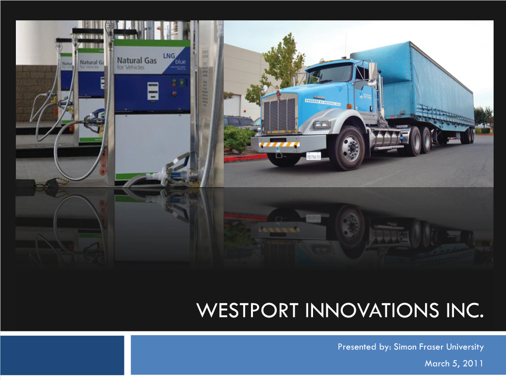 Westport Innovations Inc