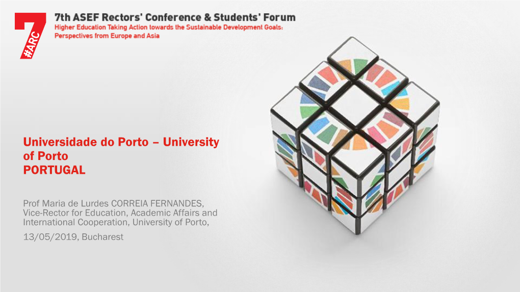 Universidade Do Porto – University of Porto PORTUGAL