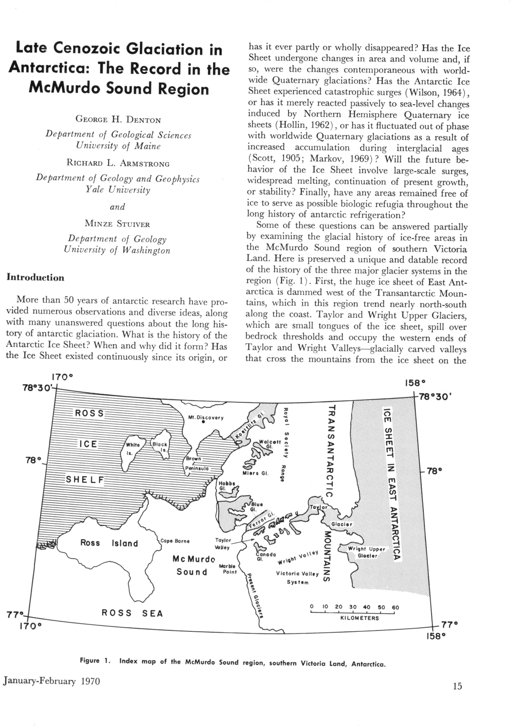 Late Cenozoic Glaciation in Antarctica: the Record in the Mcmurdo