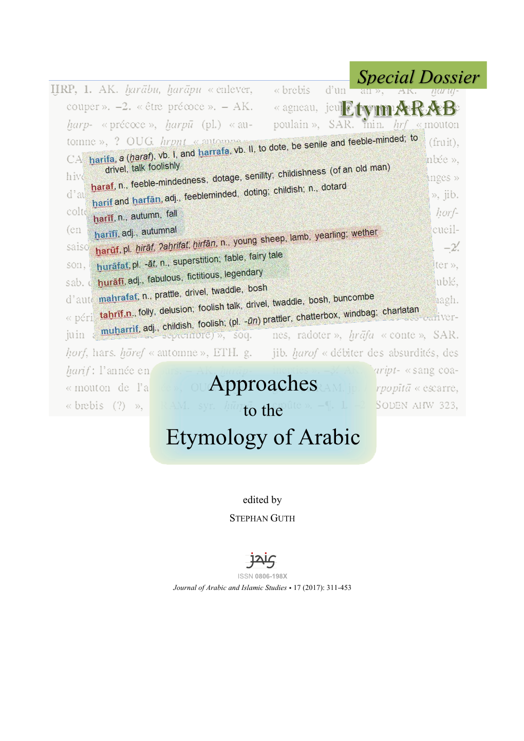 Arab Approaches Etymology of Arabic