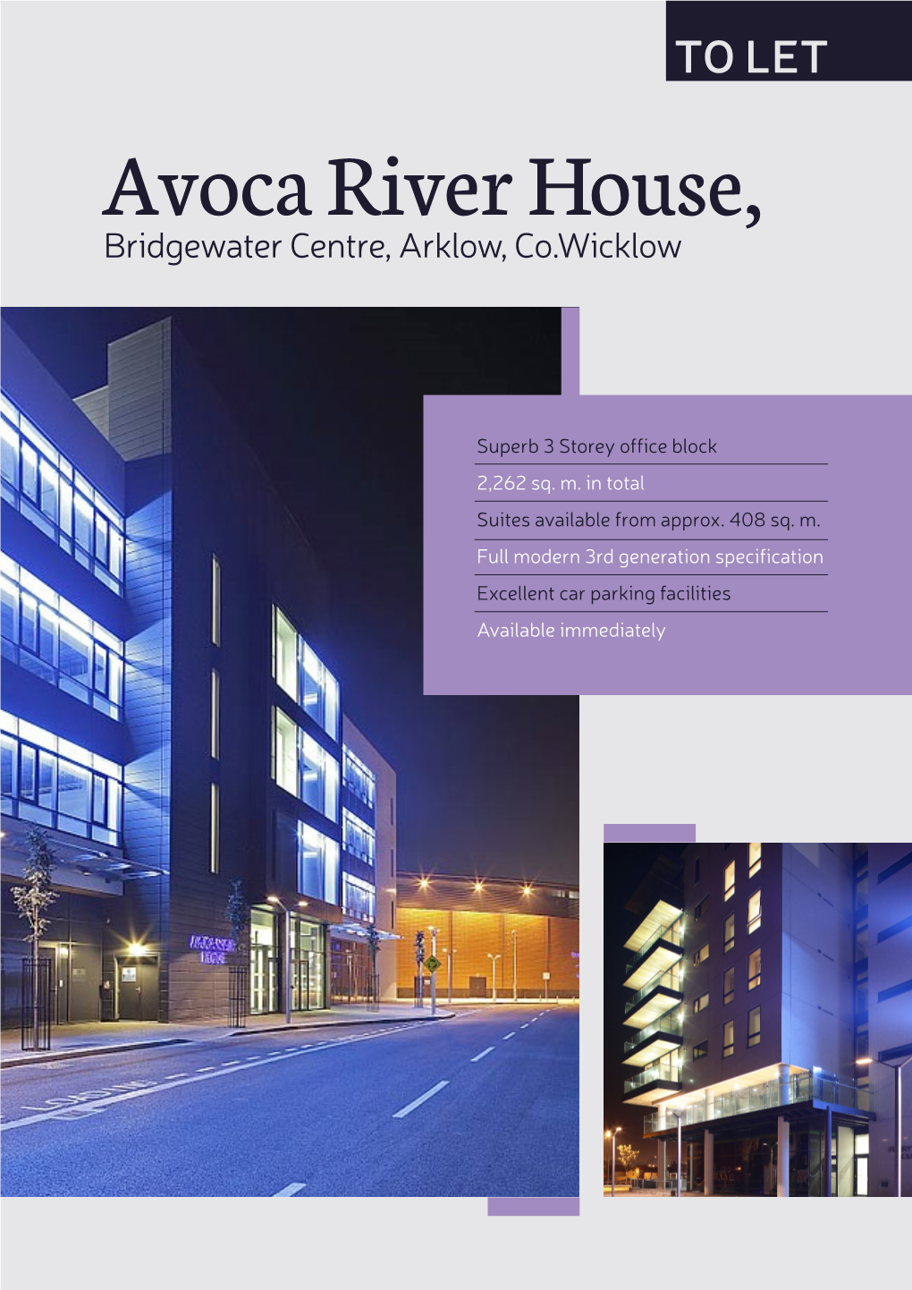 Avoca River House, Bridgewater Centre, Arklow, Co.Wicklow