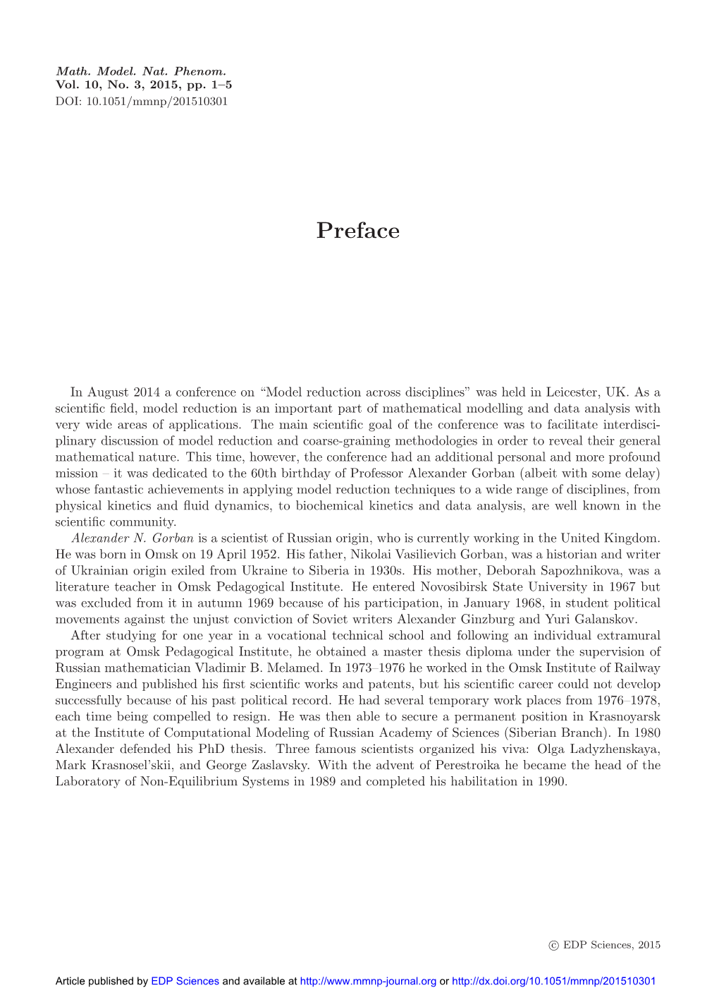 Preface2” — 2015/5/15 — 9:22 — Page 1 — #1 ✐ ✐