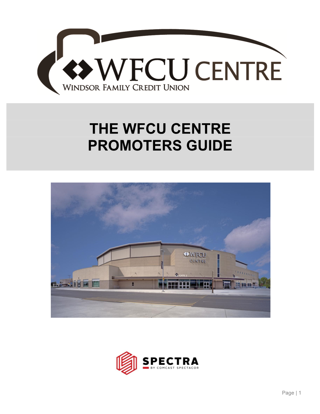 The Wfcu Centre Promoters Guide