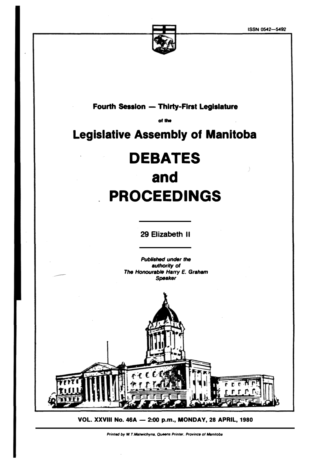 DEBATES and PROCEEDINGS