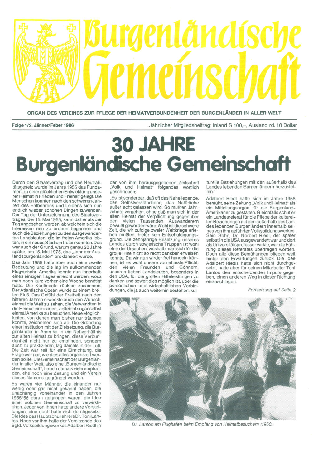 30 JAHRE Burgenländische Gemeinschaft