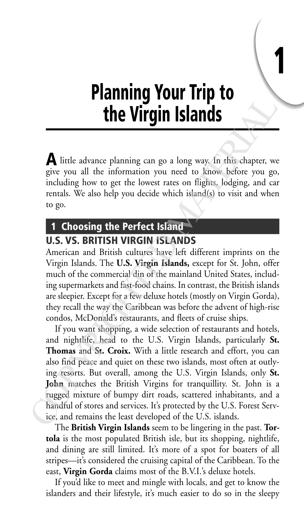 Planning Your Trip to the Virgin Islands