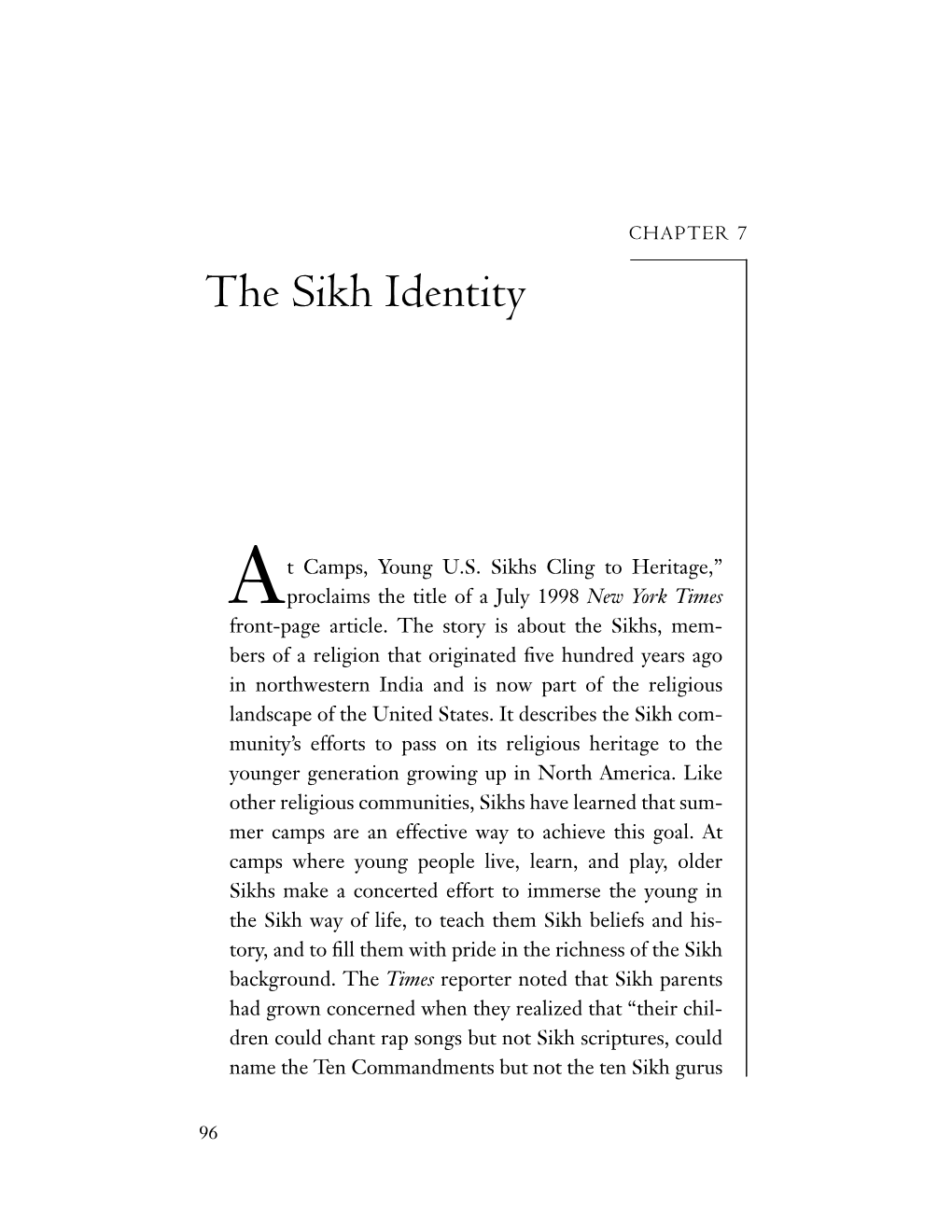 The Sikh Identity