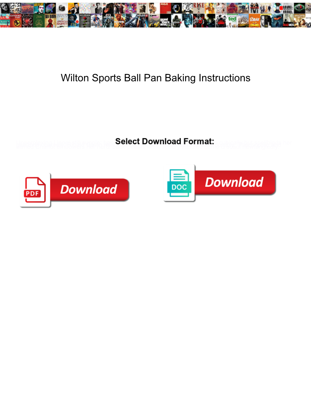 Wilton Sports Ball Pan Baking Instructions