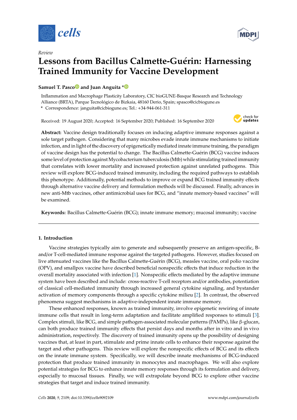 Lessons from Bacillus Calmette-Guérin: Harnessing Trained Immunity for Vaccine Development