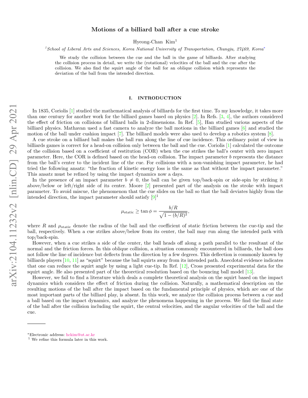 Arxiv:2104.11232V2 [Nlin.CD] 29 Apr 2021