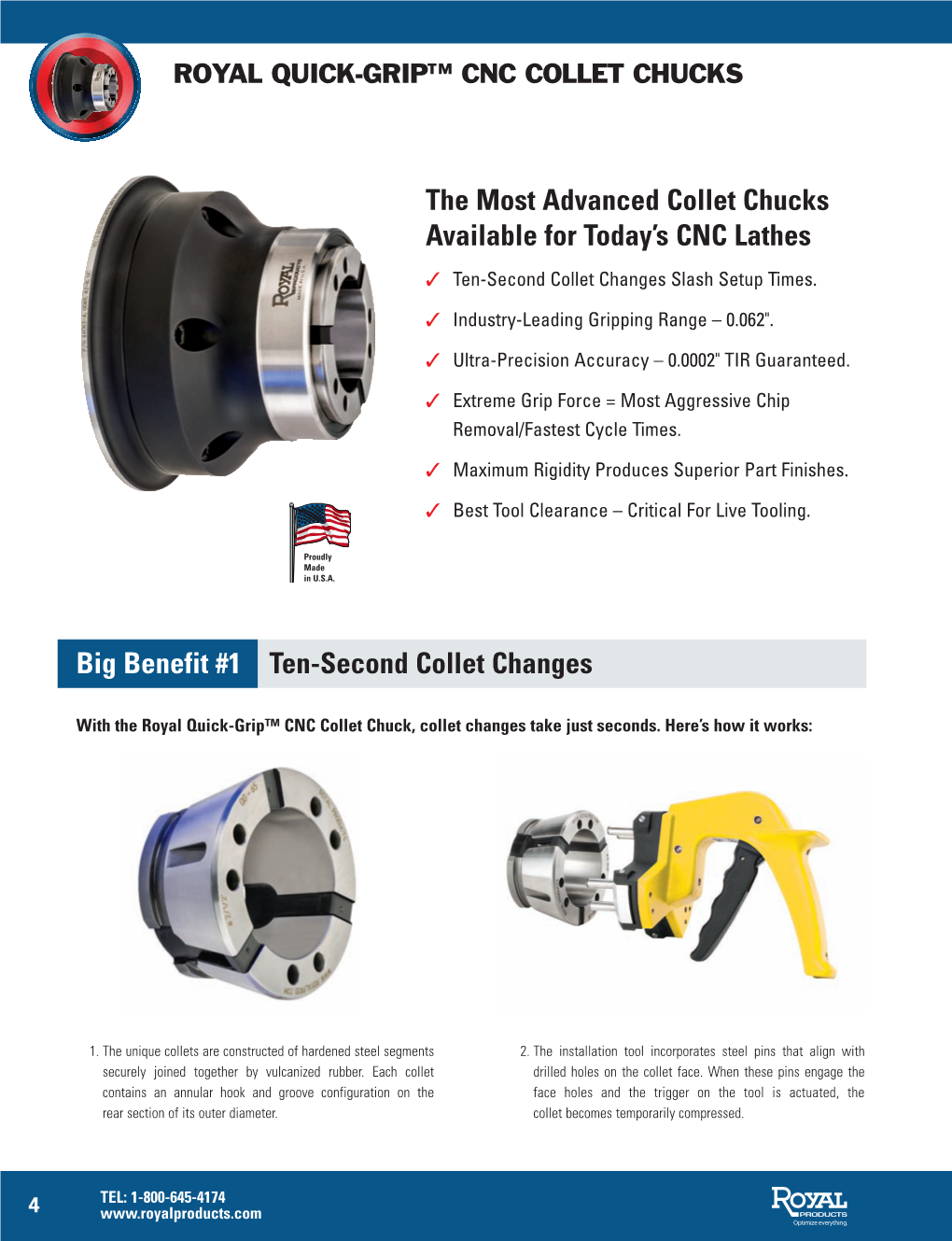 The Most Advanced Collet Chucks Available for Today's CNC Lathes