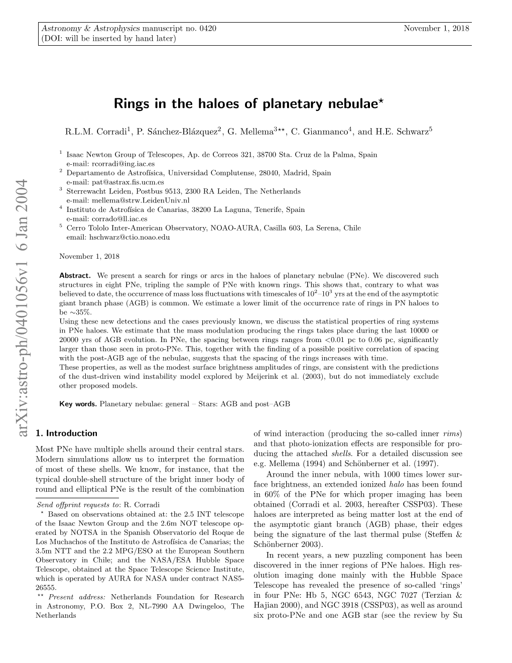 Rings in the Haloes of Planetary Nebulae