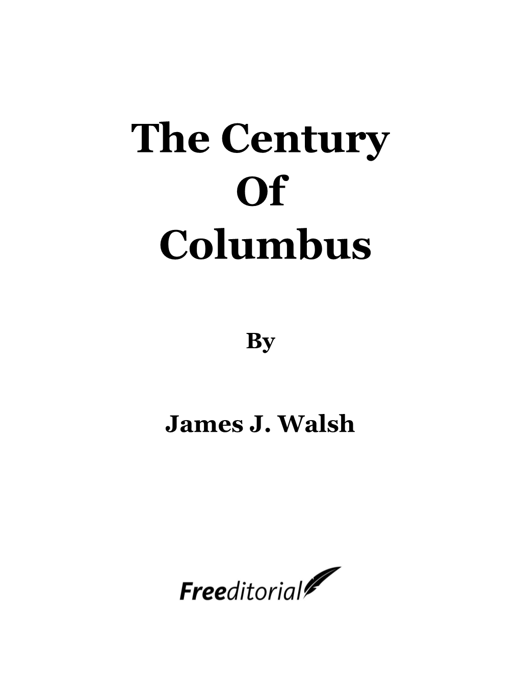 The Century of Columbus