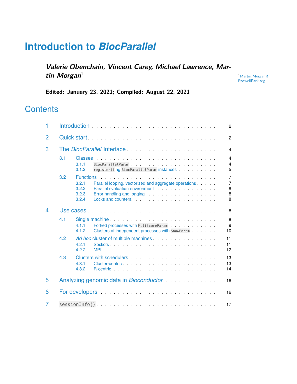 Introduction to Biocparallel