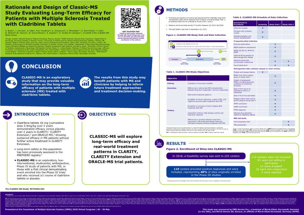 Rationale and Design of Classic-MS Study