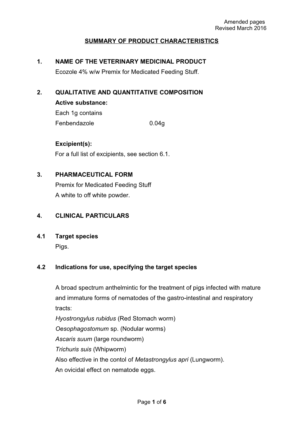 1. Name of the Veterinary Medicinal Product s18