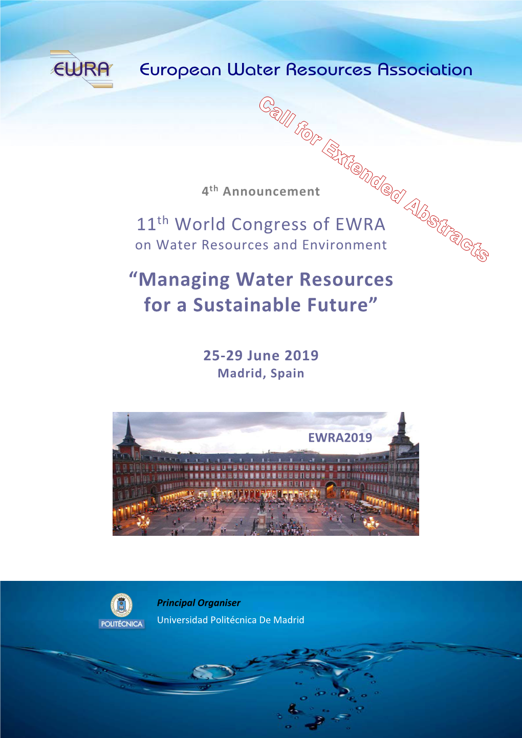 “Managing Water Resources for a Sustainable Future”