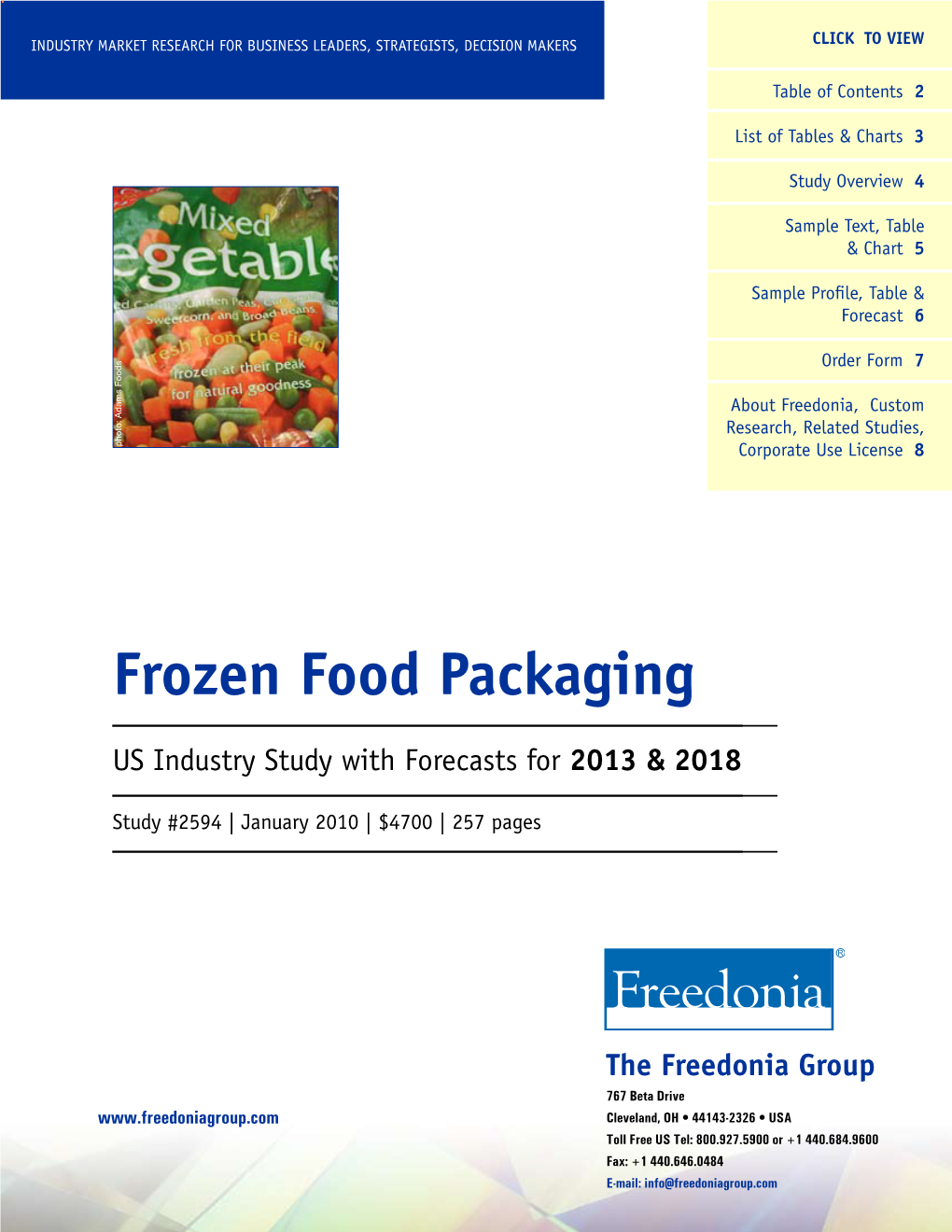 Frozen Food Packaging