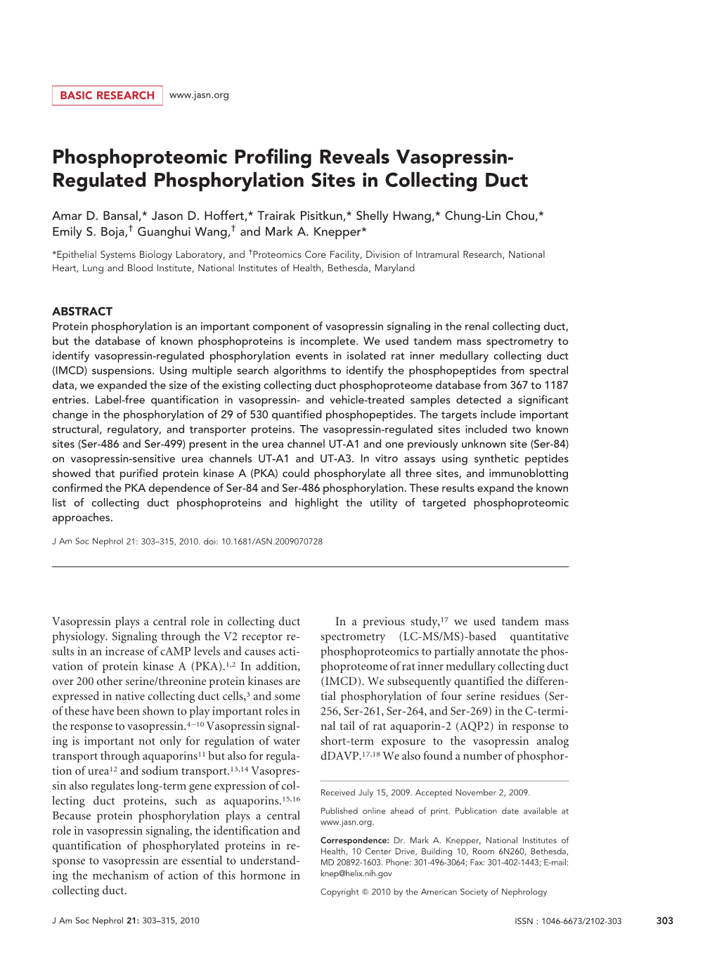 View: Regulation of Epithelial Na Channel Traffick- Ing