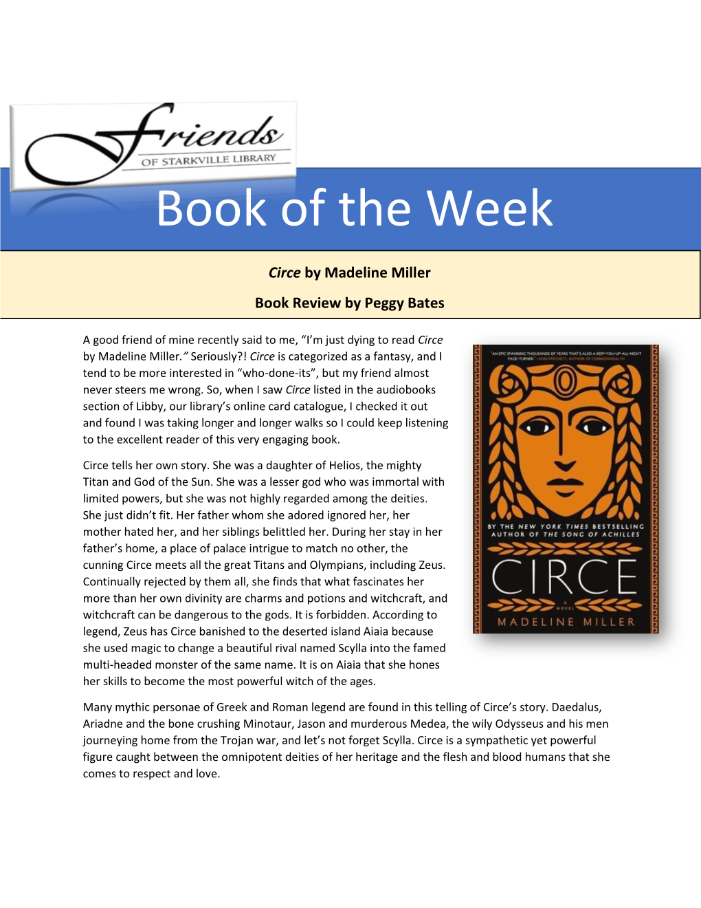 Circe by Madeline Miller