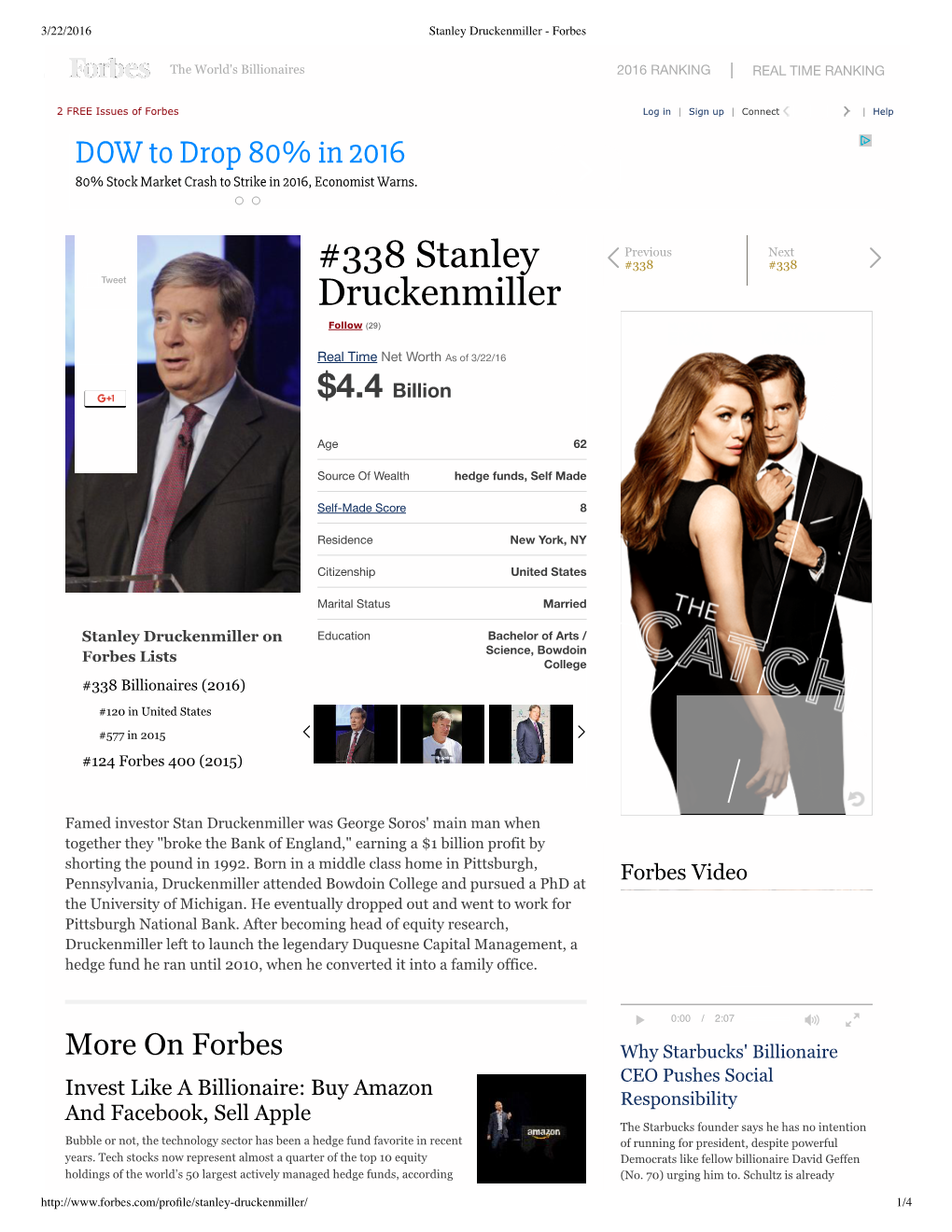 Stanley Druckenmiller - Forbes